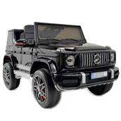 Pojazdy elektryczne dla dzieci - Import SUPER-TOYS MERCEDES G63 AMG EVA CZARNY - miniaturka - grafika 1