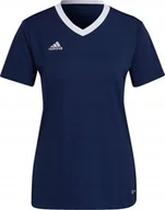 Koszulki i topy damskie - Adidas Koszulka damska adidas Entrada 22 Jersey granatowa H59849 L - miniaturka - grafika 1