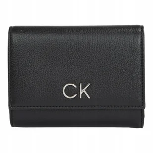 Calvin klein bezpieczny portfel damski ck daily medium trifold czarny - Portfele - miniaturka - grafika 1
