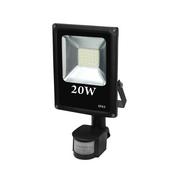 Lampy ogrodowe - Volteno Reflektor LED z czujnikiem ruchu Slim VO0766, 20 W - miniaturka - grafika 1