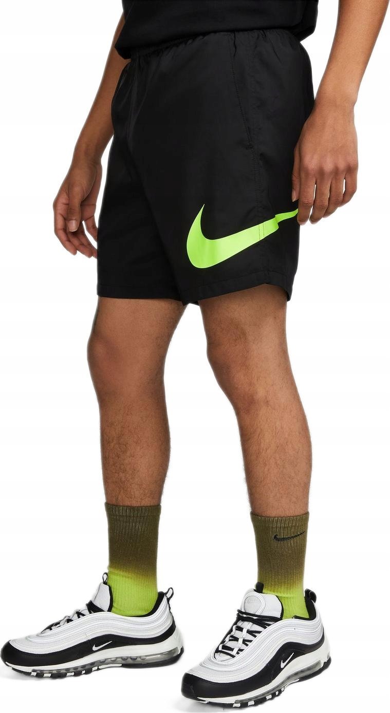 KRÓTKIE SPODENKI NIKE MĘSKIE SZORTY KĄPIELOWE Z SIATECZKĄ CZARNE r. XL