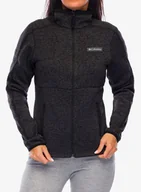 Bluzy sportowe damskie - Bluza polarowa damska Columbia Sweater Weather Full Zip II - black heather - miniaturka - grafika 1
