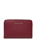 Portfele - MICHAEL Michael Kors Mały Portfel Damski Jet Set Small Leather 32F4GJ6D0L Bordowy - miniaturka - grafika 1