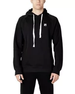 Bluzy męskie - FILA Męska bluza z kapturem, czarna, M, czarny, M - miniaturka - grafika 1