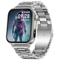 Smartwatch - Colmi P80 Stalowy srebrny - miniaturka - grafika 1