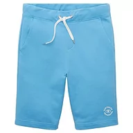 Spodenki damskie - TOM TAILOR Męskie szorty dresowe Basic, 18395 - Rainy Sky Blue, XL - miniaturka - grafika 1