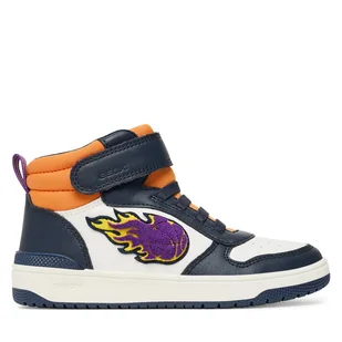 Sneakersy Geox J Washiba J56LQC 054FU C0899 S Biały - Buty dla chłopców - miniaturka - grafika 1