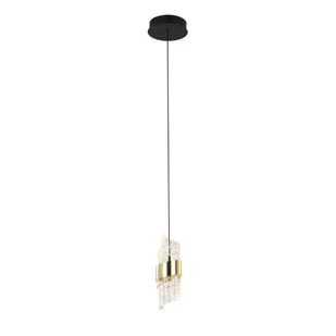 Tonga lampa wisząca 1xLED/8W czarna/złota PND-26374-1-8W-3K-BK-GD - Lampy sufitowe - miniaturka - grafika 1