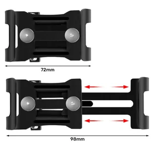 Uchwyt rowerowy Alogy Metal Bike Holder do telefonu na kierownicę na rower motor hulajnoga Czarny + Pasek bezpieczeństwa - Akcesoria rowerowe - miniaturka - grafika 14
