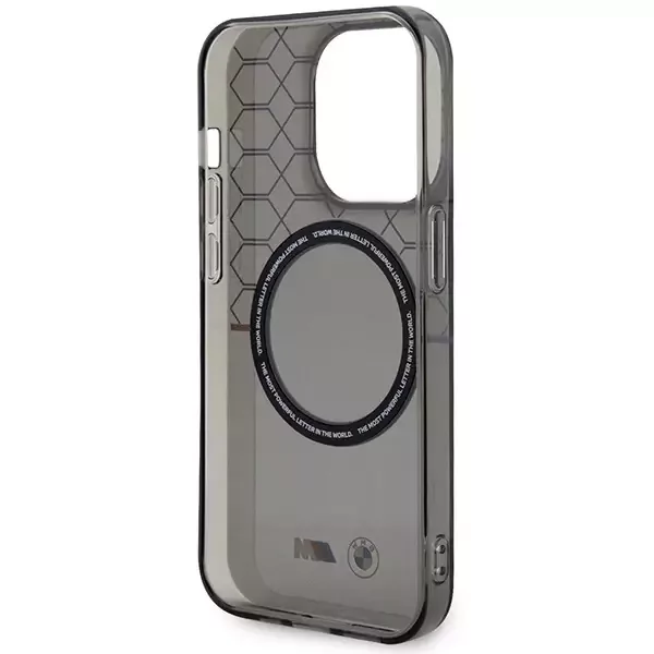 Etui BMW Pattern MagSafe do Apple iPhone 14 Pro Max Szary