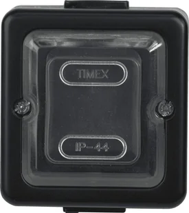 Timex elektro LOFT Łącznik pojedynczy n/t IP44 czarny /czarny ogumowany klawisz/ WNT-1J CZA WNT-1J CZA - Wyłączniki światła i elektryczne - miniaturka - grafika 1
