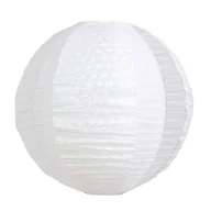 Oprawy, klosze i abażury - Abażur kula papierowa do lampy wiszącej Natsu biały Inspire - miniaturka - grafika 1