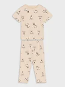 Piżamy chłopięce - Sinsay - Piżama dwuczęściowa z motywem żyrafy - beżowy - miniaturka - grafika 1