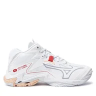 Buty sportowe damskie - Buty halowe Mizuno Wave Lightning Z8 Mid V1GC2405 Biały - miniaturka - grafika 1