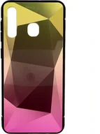 Etui i futerały do telefonów - Mocco Stone Ombre Back Case Silicone Case With gradient Color For Apple iPhone X / XS Yellow - Pink - miniaturka - grafika 1