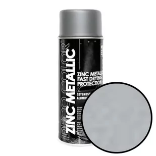 Spray 400ml cynk alu 500°C Zinc Metallic Deco Color 30670 - Farby wewnętrzne - miniaturka - grafika 1