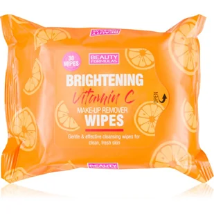 BEAUTY FORMULAS Brightening Vitamin C Chusteczki oczyszczające do twarzy z Witaminą C, 30szt. - >>> DARMOWA od 99zł <<< w 24h ! - Chusteczki do demakijażu - miniaturka - grafika 1
