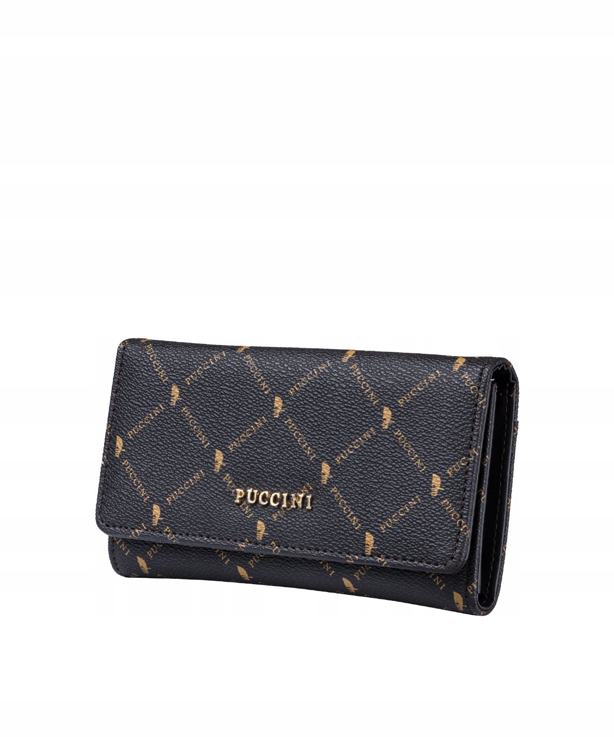 Portfel Damski Średni Skóra Ekologiczna Puccini Brązowy Monogram PLXP0315 2
