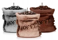 Świece - Świeczki ozdobne świece dekoracyjne KAWA 3 szt mix - miniaturka - grafika 1