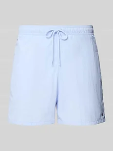 Spodenki kąpielowe o kroju regular fit z wyhaftowanym logo - Kąpielówki męskie - miniaturka - grafika 1