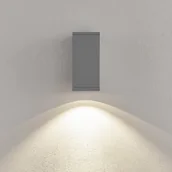 Lampy ogrodowe - Deko-Light Kinkiet zewnętrzny LED ShoreLine Pro Square, możliwość ściemniania, aluminiowy / szary / cynkowy, aluminium, nowoczesny - miniaturka - grafika 1