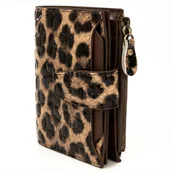 Portfele - Alessio PORTFEL damski PANTERKA SKÓRA NATURALNA Pudełko PREZENTOWE - miniaturka - grafika 1