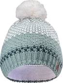 Czapki damskie - Hi-Tec Damska czapka zimowa ciepła Hi-tec Lady Hervina turkusowo-biała - miniaturka - grafika 1