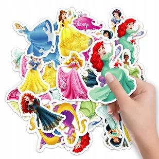 NAKLEJKI ETYKIETY NA ZESZYT NALEPKA Z POSTACIAMI KSIĘŻNICZKI WZORY 10SZT - Szkolne artykuły papiernicze - miniaturka - grafika 1