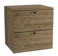 Szafki łazienkowe - Szafka łazienkowa pod umywalkę ciemny orzech - Tavesi 3X - miniaturka - grafika 1