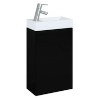 Szafki łazienkowe - Elita zestaw szafka+umywalka SET YOUNG BASIC BLACK 163070 - miniaturka - grafika 1