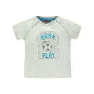 Bluzki damskie - Chłopięca Bluzka Z Krótkim Rękawem, biały, rozmiar 80 - miniaturka - grafika 1