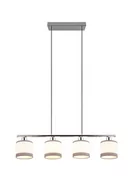 Lampy sufitowe - Davos lampa wisząca 4xE14 chrom/biała R31554006 - miniaturka - grafika 1