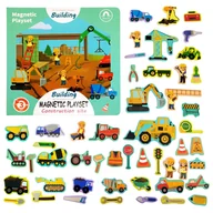 Układanki dla dzieci - Książeczka Puzzle Magnetyczne Układanka Budowa - miniaturka - grafika 1