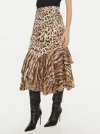 Spódnice - Guess Spódnica midi Chantal W4BD83 WGLA2 Brązowy Regular Fit - miniaturka - grafika 1