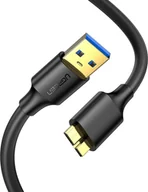 Kable USB - Ugreen USB 3.0 - micro USB 3.0 1m czarny - miniaturka - grafika 1