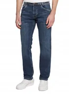 Spodnie męskie - PEPE JEANS NIEBIESKIE PROSTE JEANSY MĘSKIE Z PRZETARCIAMI 28x30 JPA - miniaturka - grafika 1