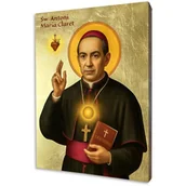 Ikony i obrazy sakralne - Ikona złocona, Antoni Maria Klaret - miniaturka - grafika 1