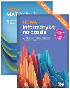 Pakiet podręczników Nowa MATeMAtyka, Nowa Informatyka na czasie. Zakres podstawowy. Liceum i technikum. Klasa 1. Edycja 2024 - Dorota Ponczek, - Podręczniki dla szkół podstawowych - miniaturka - grafika 1