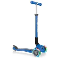 Hulajnogi - Hulajnoga 3-kołowa Globber Primo Foldable Lights 434-100 Navy Blue - Racing - miniaturka - grafika 1