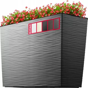 Kwietnik Doniczka Donica + Wkład Grafit 19X56 Cm - Donice - miniaturka - grafika 1