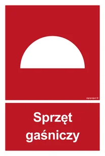 BC005 SPRZĘT GAŚNICZY, KN - FOLIA PODŁOGOWA NIEŚWIECĄCA; (200X296MM) - Systemy ekspozycyjne i znaki informacyjne - miniaturka - grafika 1