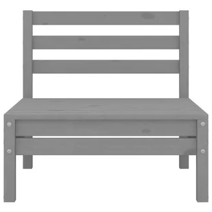 vidaXL Ogrodowa sofa środkowa szara lite drewno sosnowe 806574 - Sofy ogrodowe - miniaturka - grafika 1