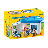 Klocki - Playmobil 1.2.3 - Take Along Police Station 9382 - miniaturka - grafika 1