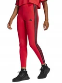 Legginsy - LEGGINSY GETRY ADIDAS Essentials 3-Stripes JE0078 bawełniane czerwone XS - miniaturka - grafika 1