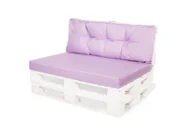 Poduszki ogrodowe - Zestaw Poduszek Na Meble Z Palet: 120X50X40/ Wodoodporne Poduszki Ogrodowe, Kolor Jasny Fiolet - miniaturka - grafika 1