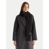 Apaszki i szaliki damskie - Szalik Calvin Klein Emblem LV04D8015G Czarny - miniaturka - grafika 1