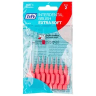 Szczoteczki międzyzębowe - TePe Original Extra Soft - Super miękkie szczoteczki międzyzębowe 0,5mm 8szt. (jasnoczerwone) 0000000108 - miniaturka - grafika 1