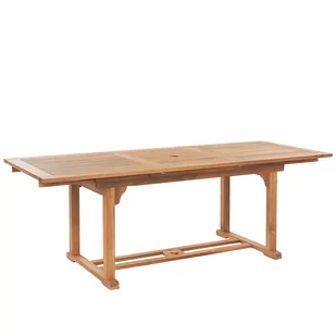 Beliani Stół ogrodowy rozkładany akacjowy 160/220x90cm JAVA 5159 5159 - Stoły ogrodowe - miniaturka - grafika 1