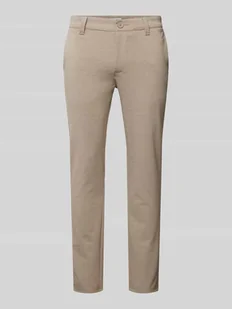 Spodnie materiałowe o kroju slim fit z efektem melanżu model ‘MARK’ - Spodnie męskie - miniaturka - grafika 1