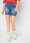 Spodnie damskie - Szorty dżinsowe ze stretchem (2 pary) - bonprix - miniaturka - grafika 1